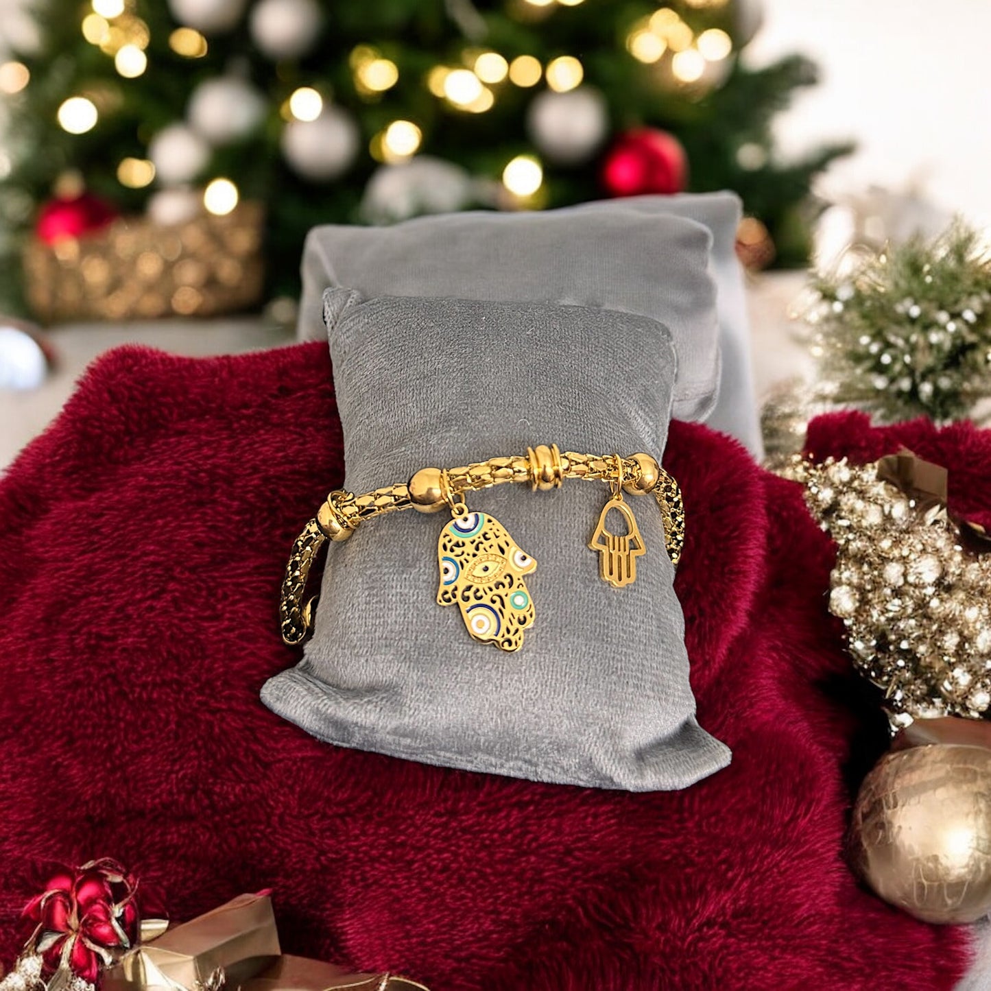 Evil Eye Hand Bracelet