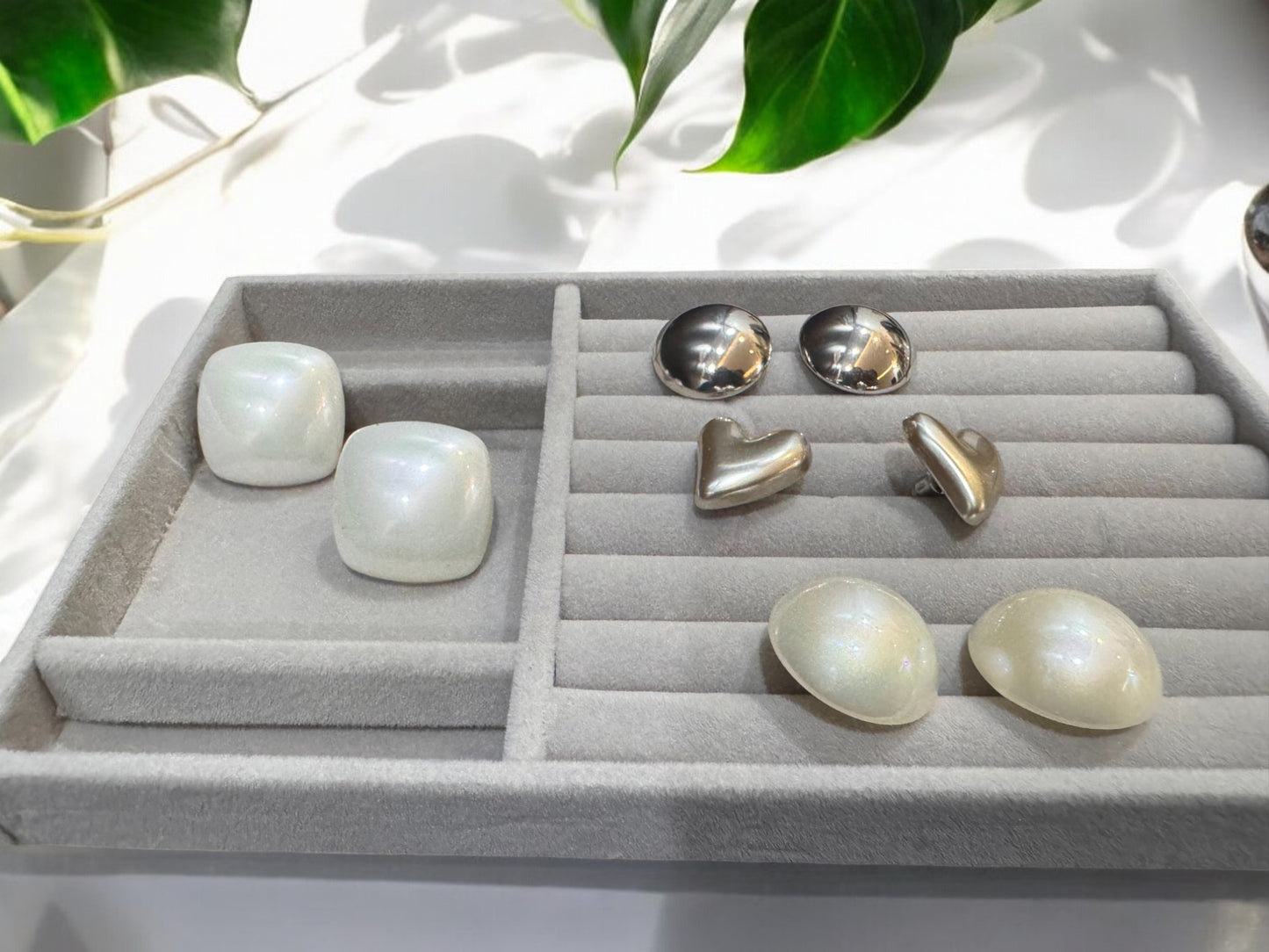 Square Pearl earrings