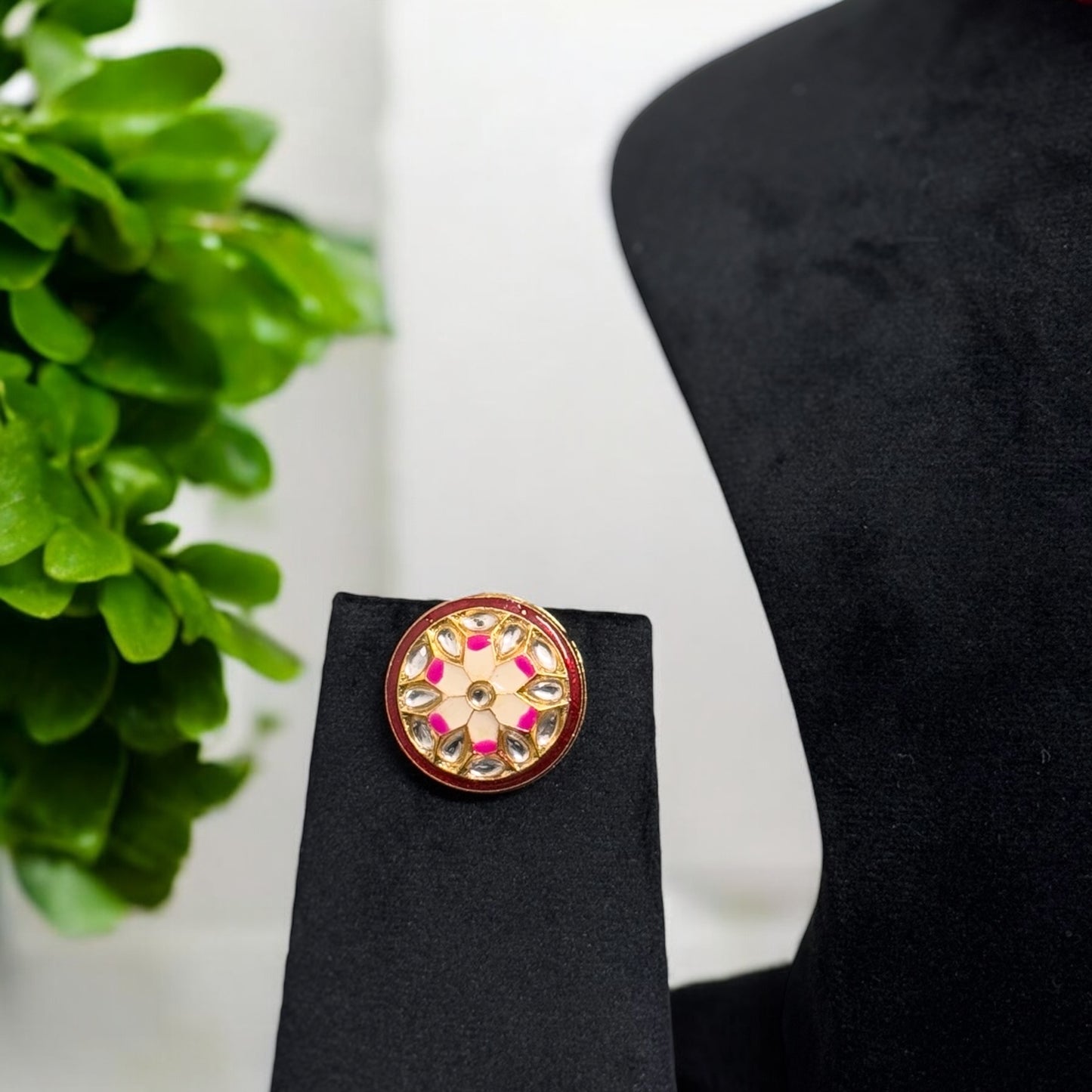 Red Meenakari Necklace