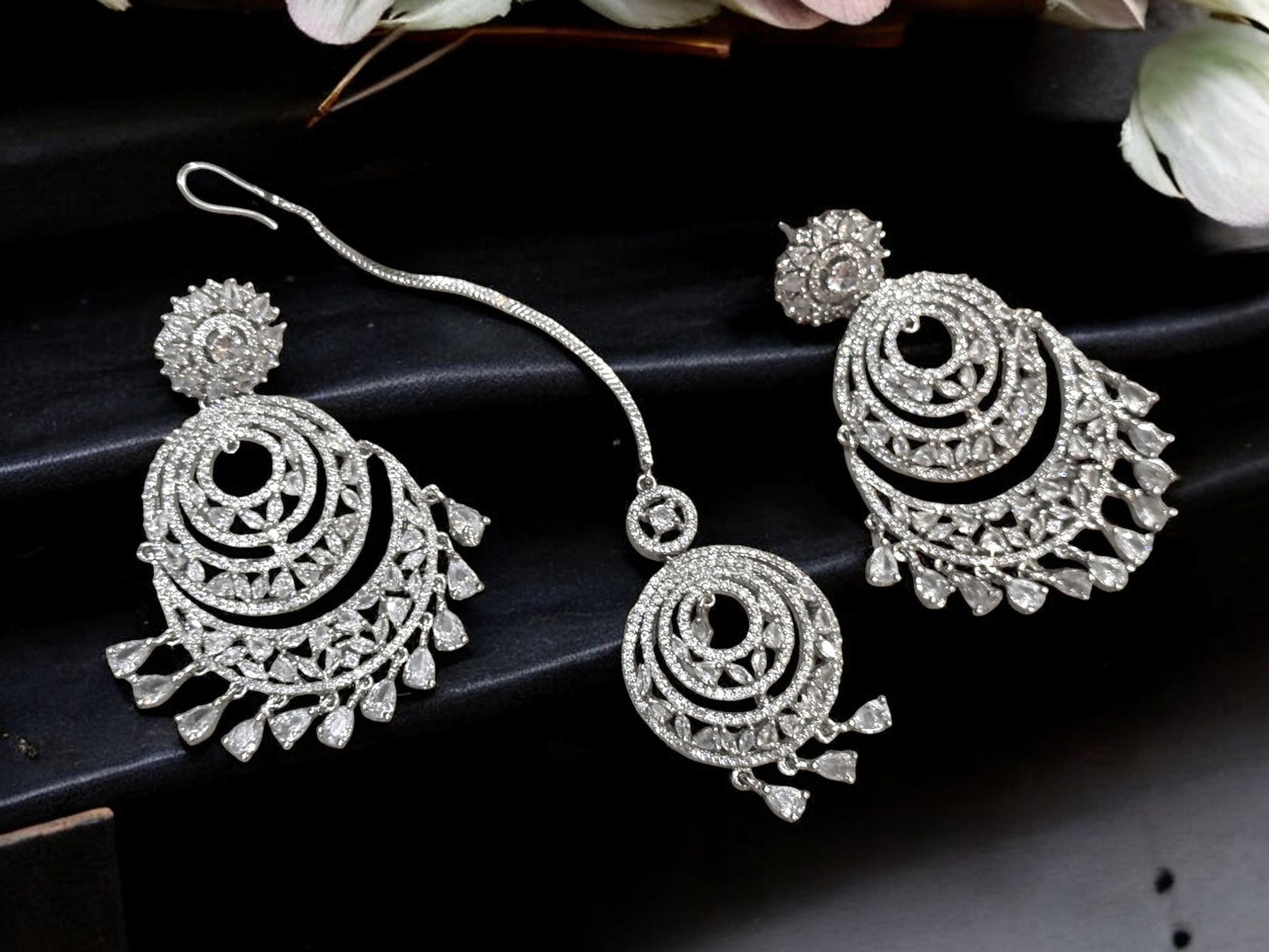 Round American Diamond Earrings