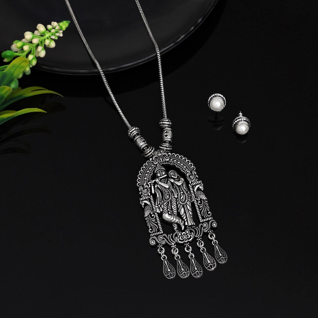 Oxidised Necklace Set