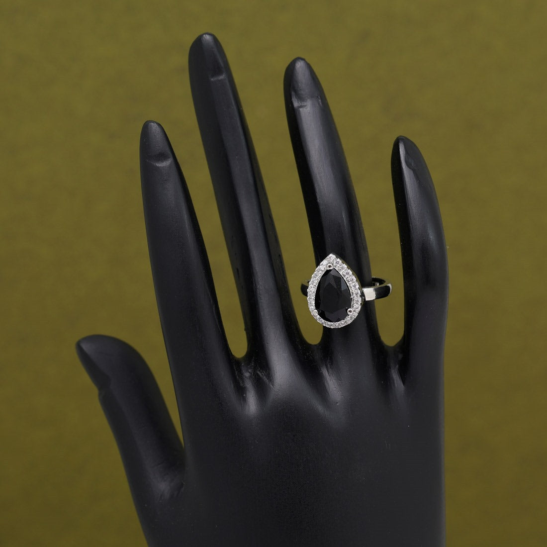 Black American Diamond Ring