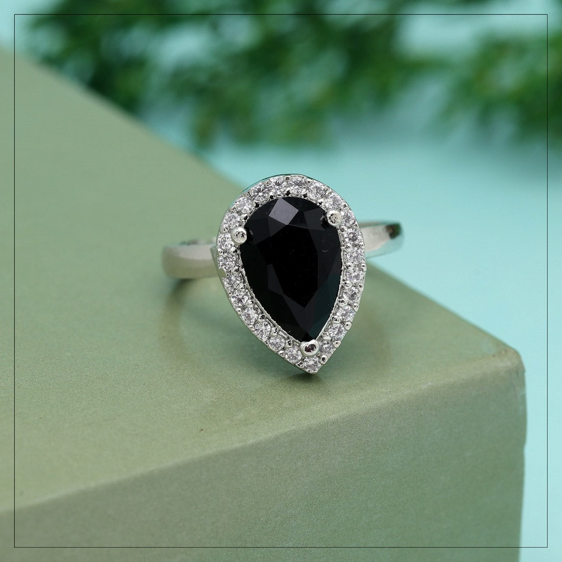 Black American Diamond Ring