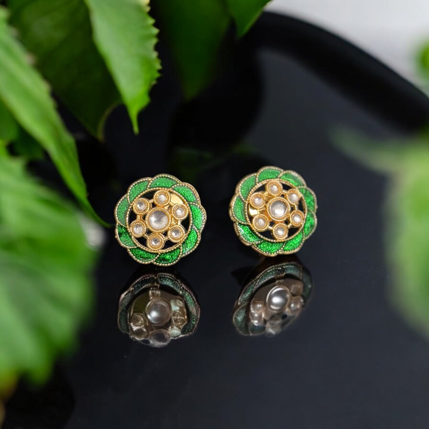 Green Meenakari Necklace