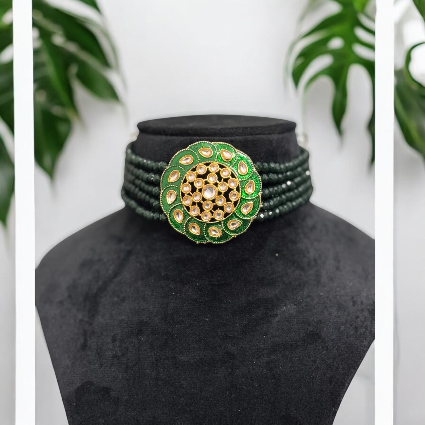 Green Meenakari Necklace