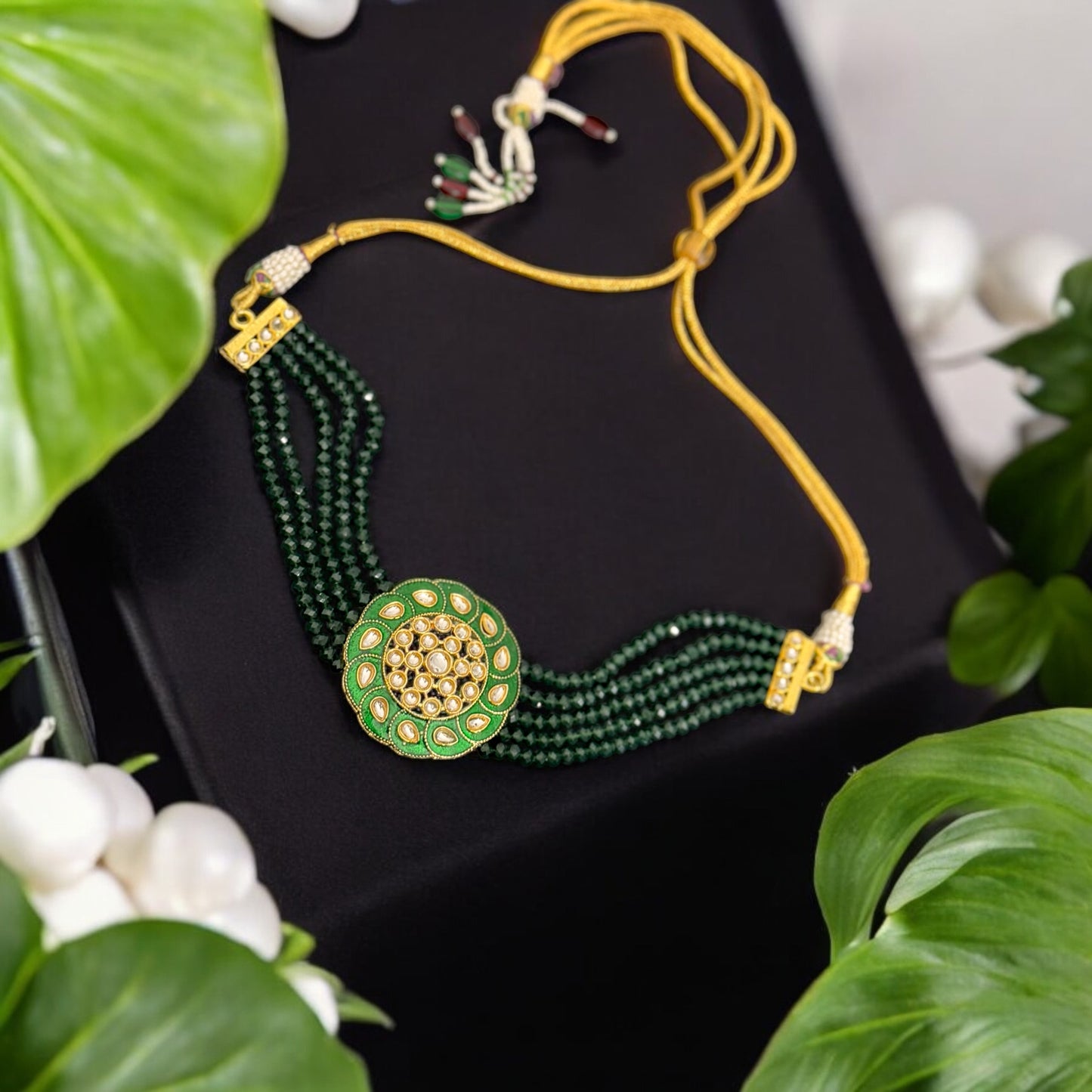 Green Meenakari Necklace
