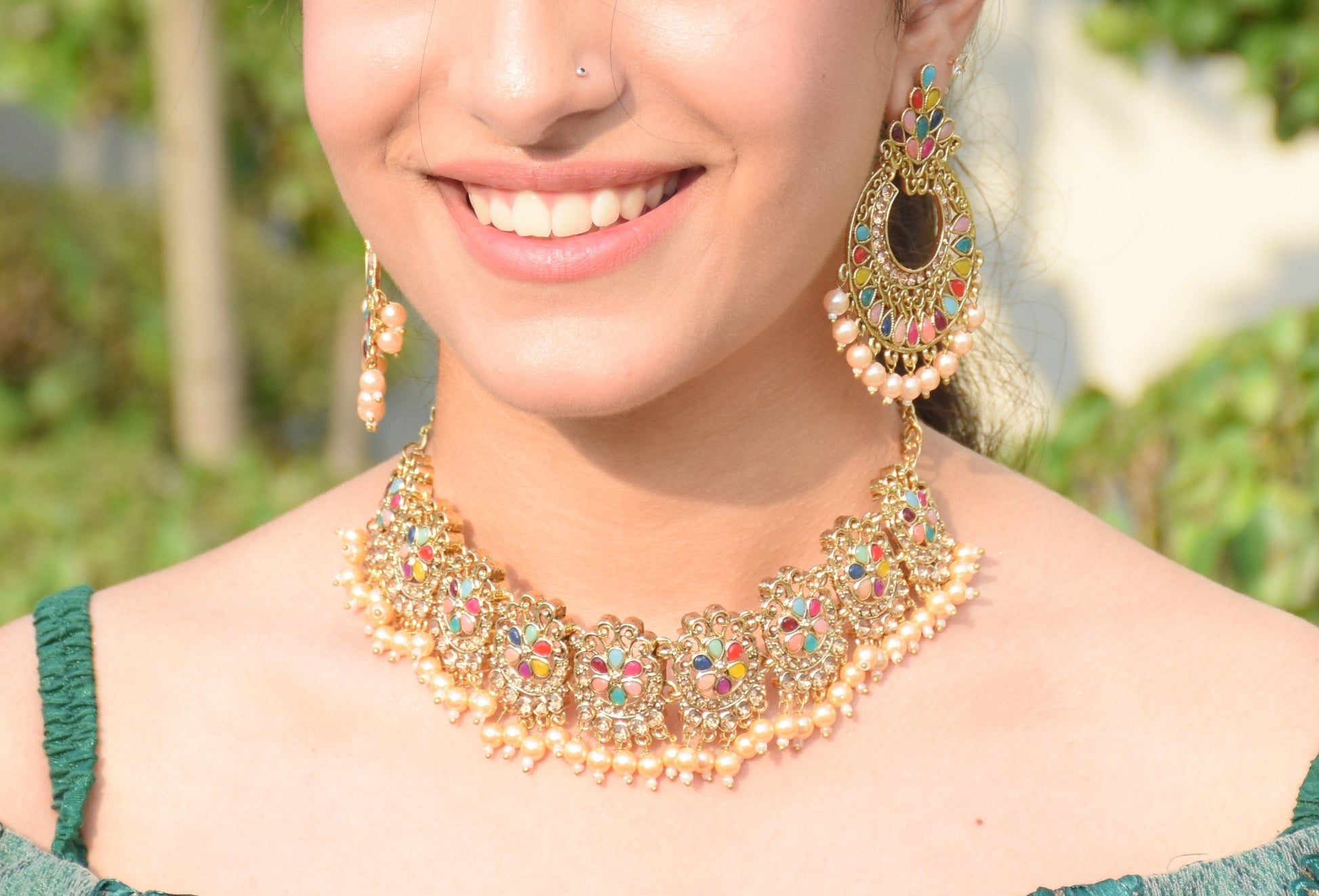 Vintage Kundan necklace set