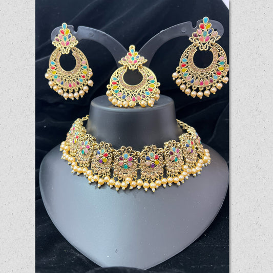 Vintage Kundan necklace set