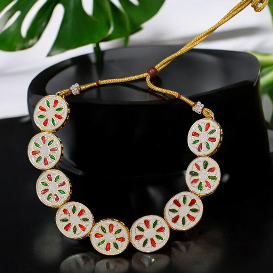 Multicolor Paachi Kundan Necklace Set