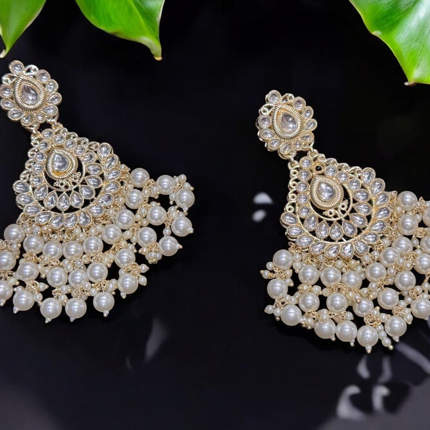 Kundan & Mother of Pearl Earrings