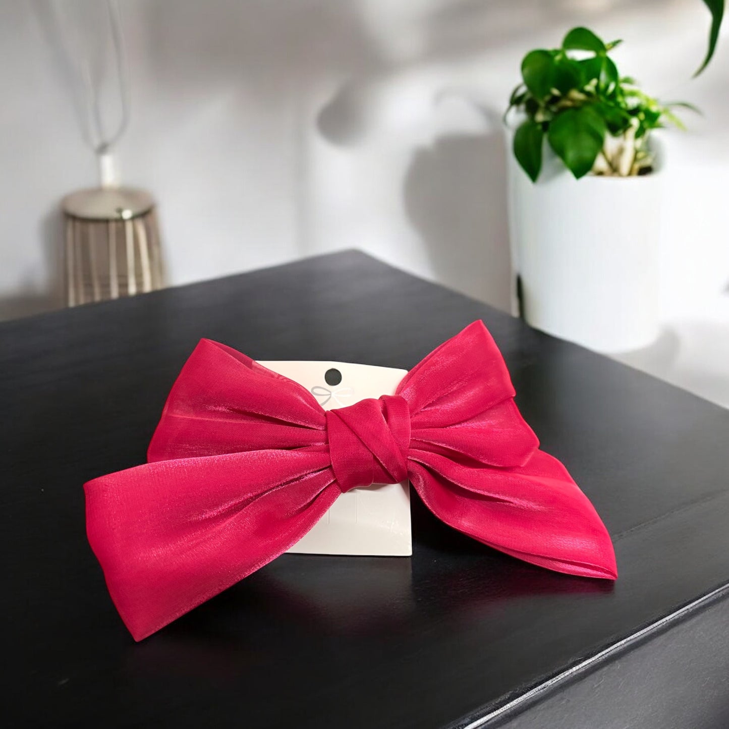 Red Satin Bow