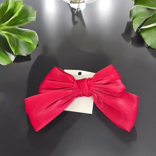 Red Satin Bow