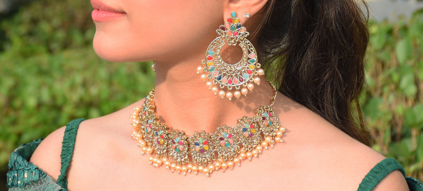 Vintage Kundan necklace set