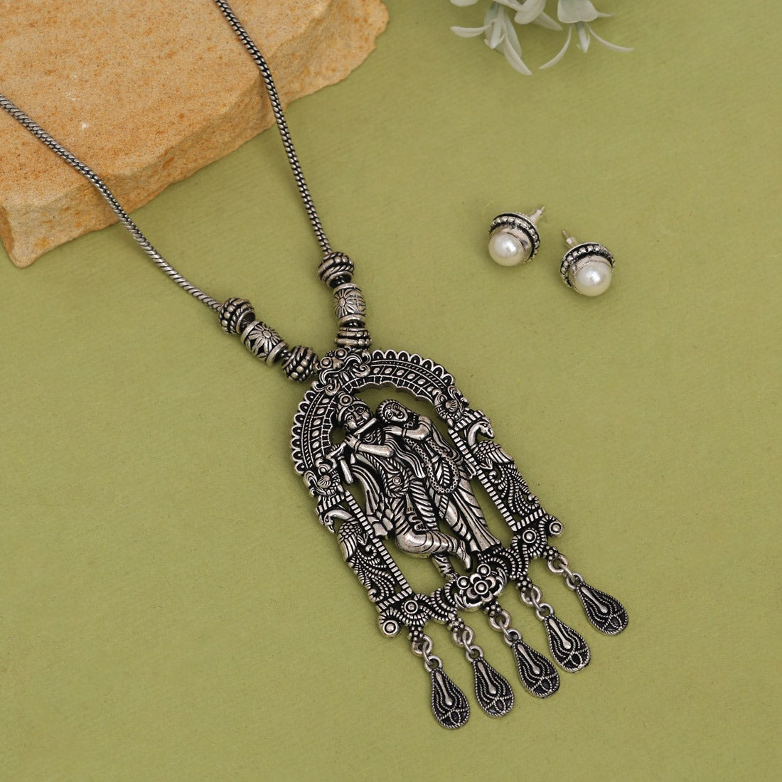 Oxidised Necklace Set